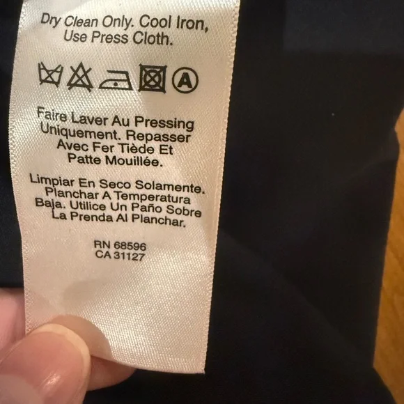 NWT DKNY Black Asymmetrical Wrap Pencil Skirt Workwear Size 8 - Picture 5 of 5